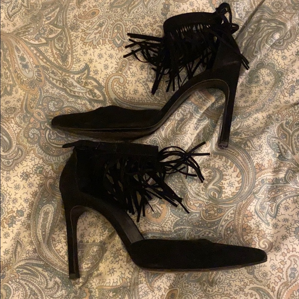 Stuart Weitzman Fringe Heels